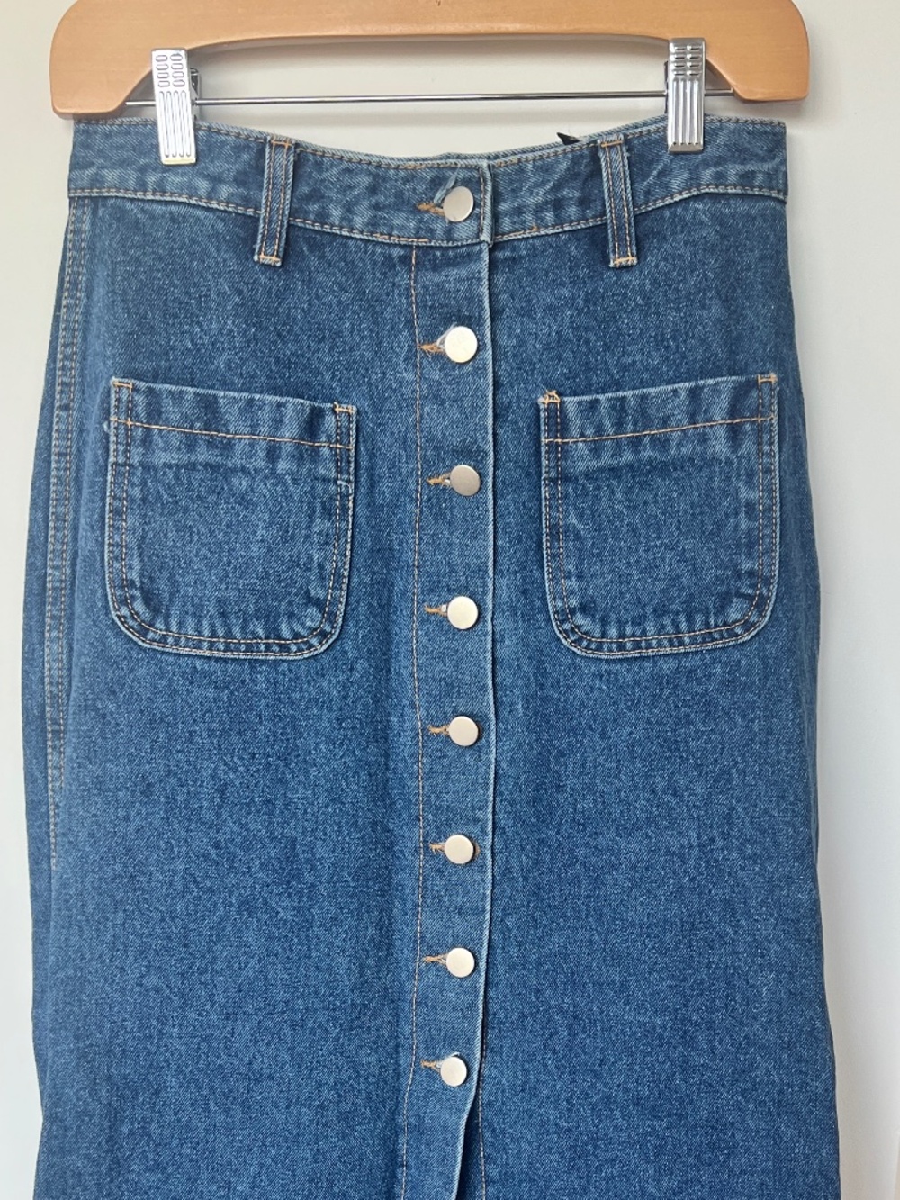 Nain Denim Midi Skirt